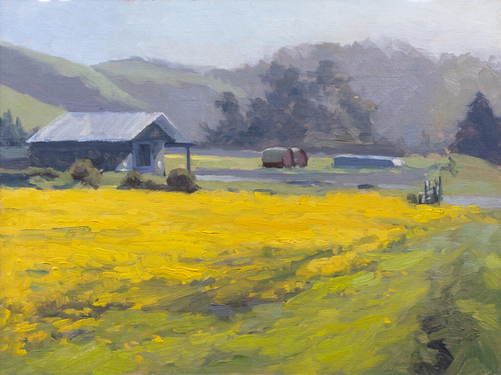 Mustard Fields - 9x12"