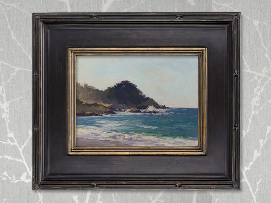 View from Monastery Beach - 9x12"