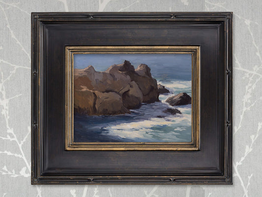 Rocks at Hidden Beach - 9x12"