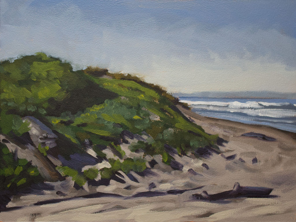 "Sunlit Dune - 9x12""<br>Oil on Panel - <strong><font color="red">SOLD</font></strong>