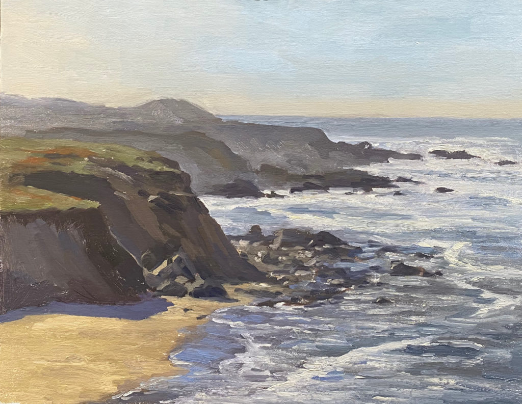 <strong>Pescadero Morning (Study) - 11x14&quot;</strong><br>Oil on Panel - <strong><font color="red">SOLD</font></strong>