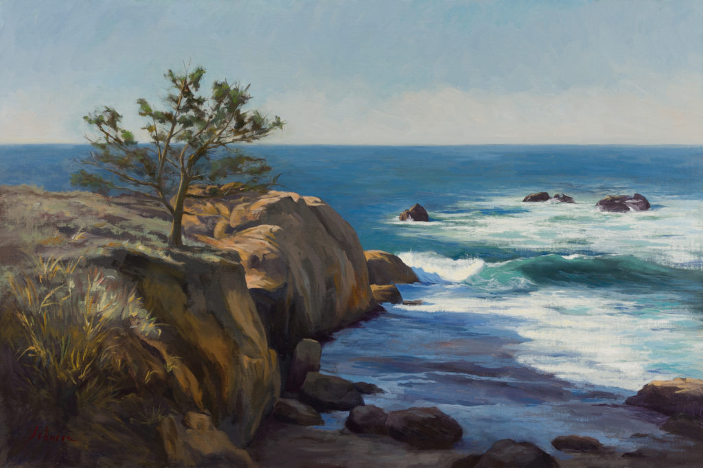 <strong>Point Lobos Afternoon - 16x24"</strong><br>
Oil on Panel - Available - $1,440