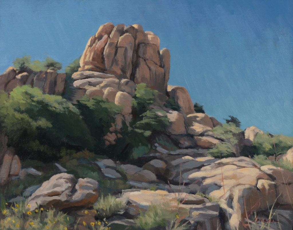 <strong>Desert Rocks - 11x14"</strong><br>
Oil on Panel - <strong><font color="red">SOLD</font></strong>