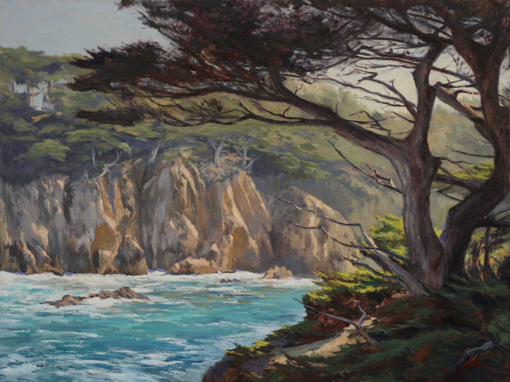 <strong>Cypress Cove Light - 18x24&quot;</strong><br> Oil on Panel - Available - $1,800 Framed