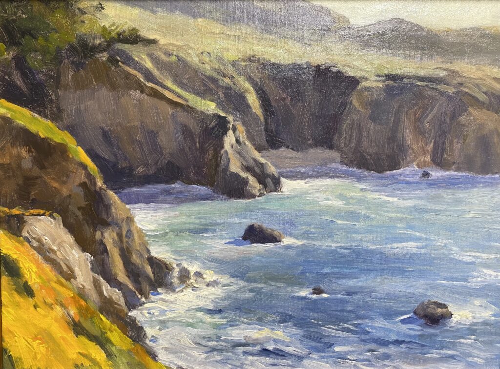 <strong>Late afternoon at Garrapata - 12x16&quot;</strong><br>
Oil on Panel - <strong><font color="red">SOLD</font></strong>