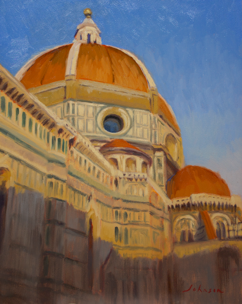 <strong>Florence Sunset - 14x11&quot;</strong><br>Oil on Panel - Available - $580