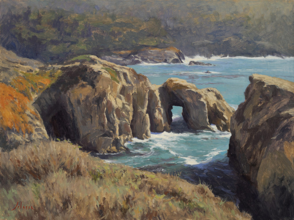 <strong>Point Lobos Arch - 18x24&quot;</strong><br>Oil on Panel - Available - $1,800 Framed